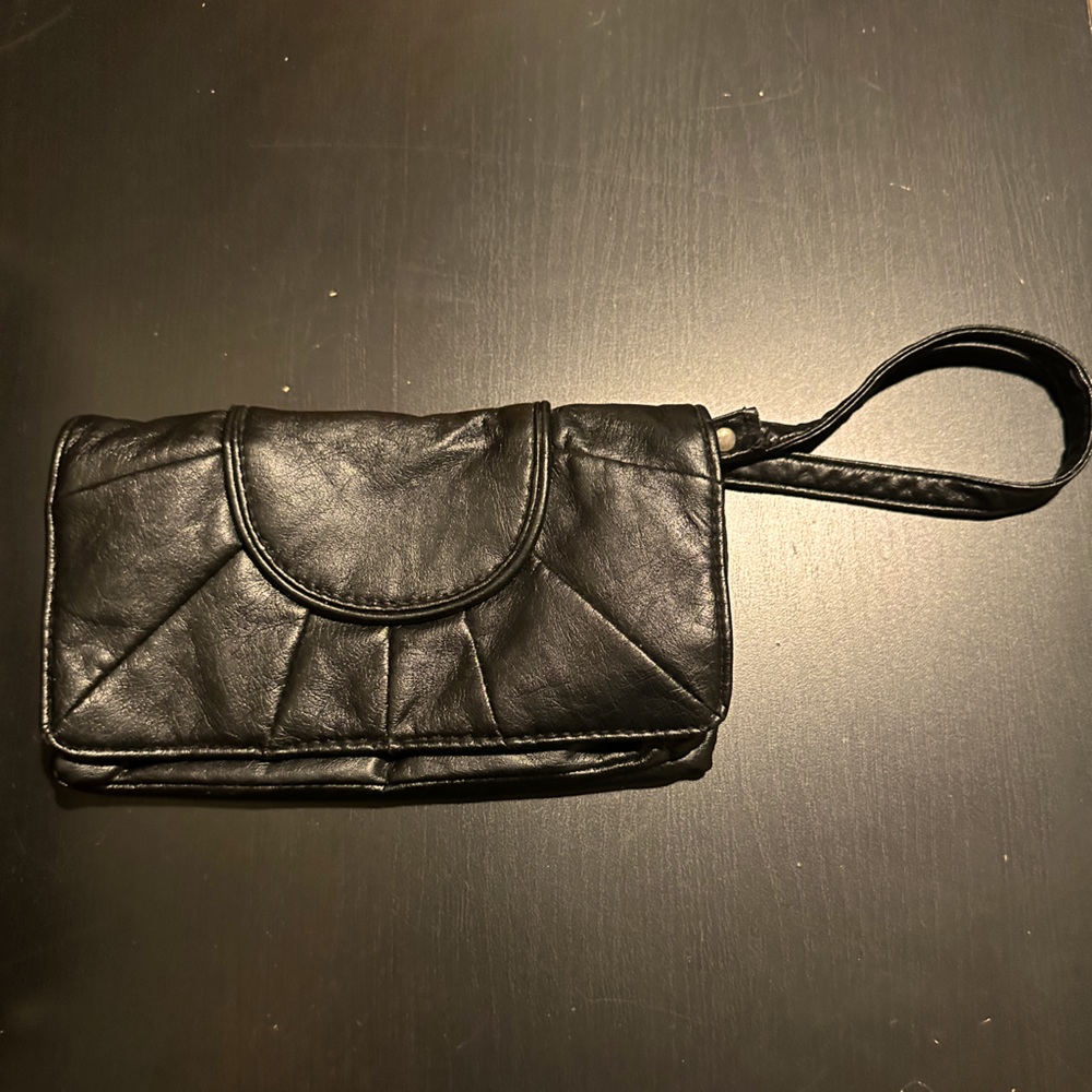 Little Black Faux Leather Clutch from Aldo!